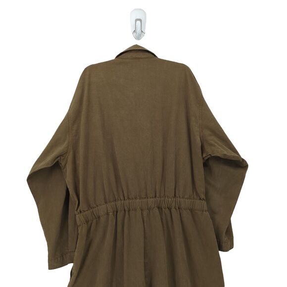 Good American Women 6 3XL Good Cinched Waist Jumpsuit Fog Green Utility NEW - Picture 8 of 8